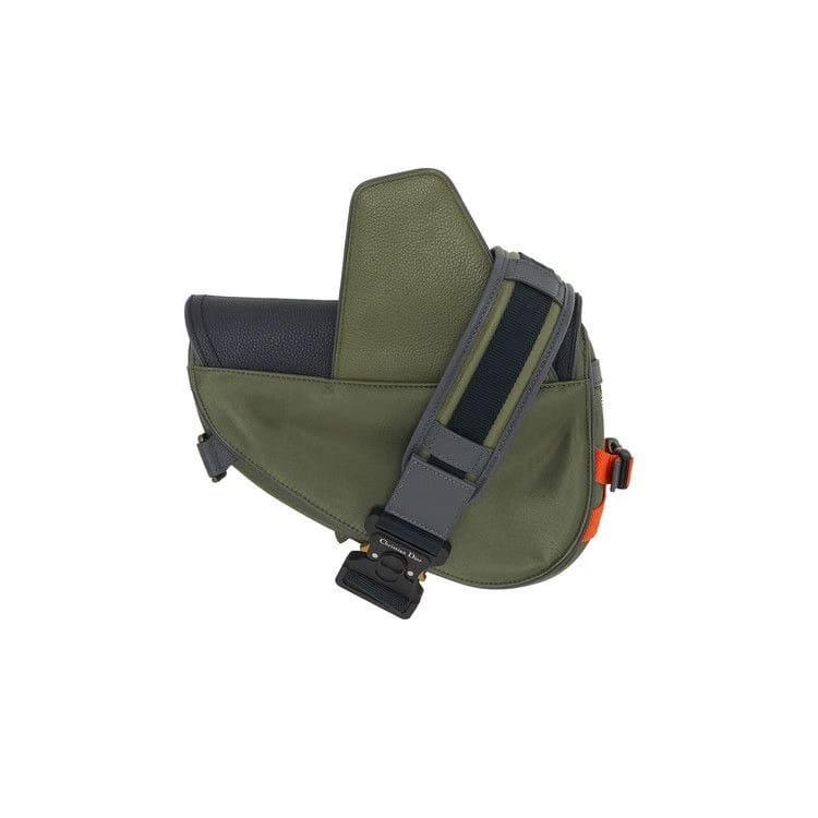 Dior x Sacai Saddle Bag Olive/Navy