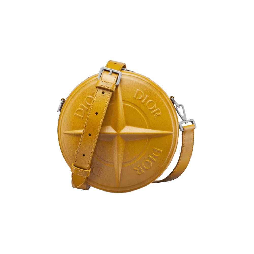 Dior x Stone Island Round Bag Yellow