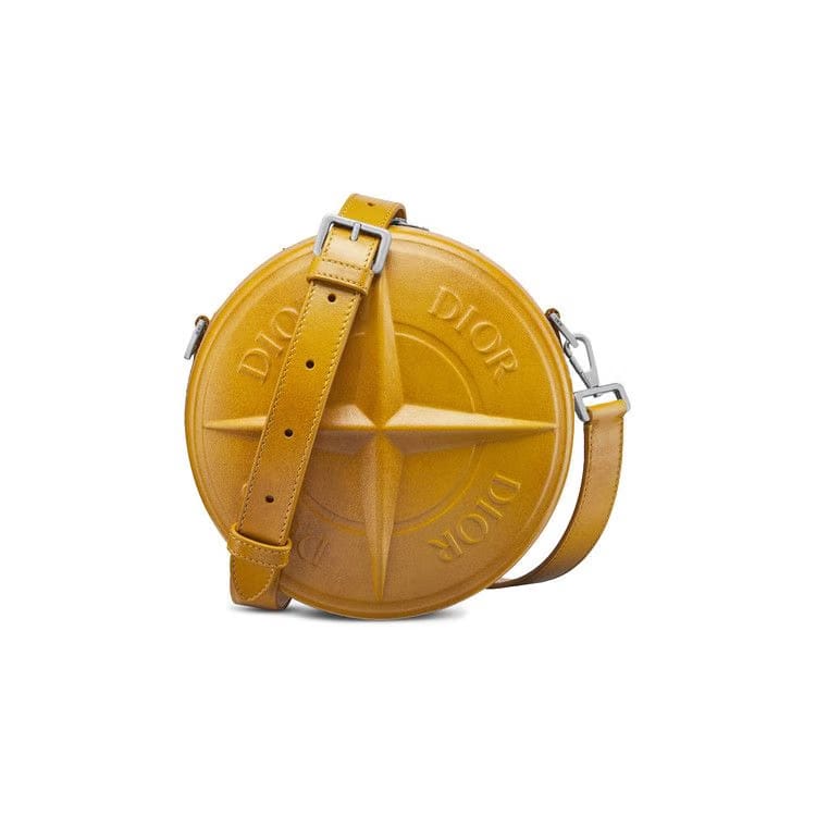 Dior x Stone Island Round Bag Yellow
