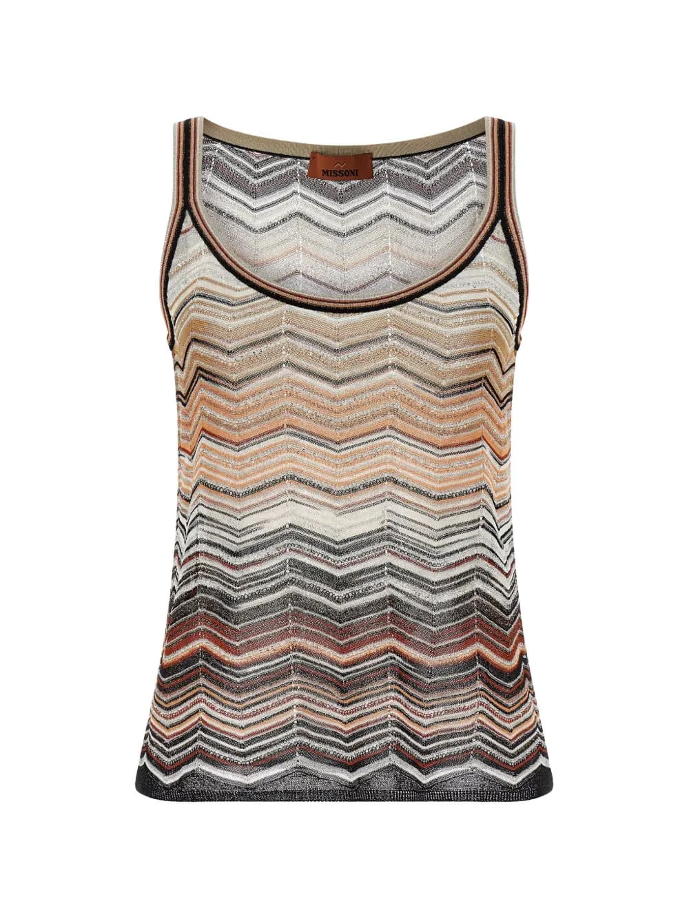 chevron-patterned top