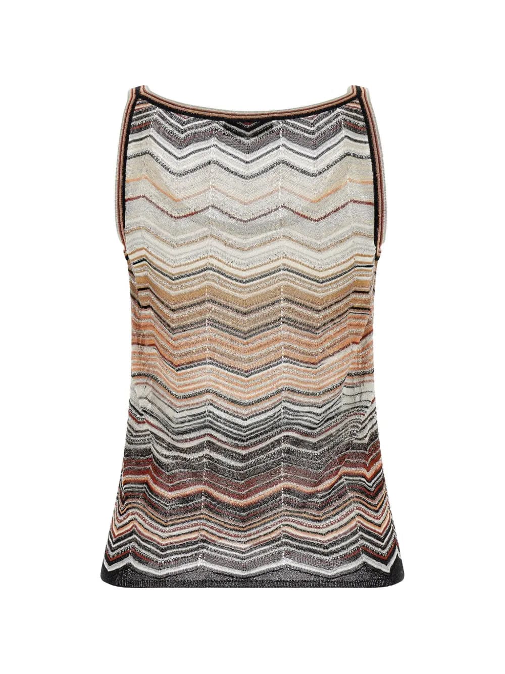 chevron-patterned top