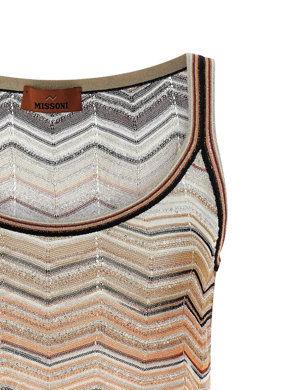 chevron-patterned top
