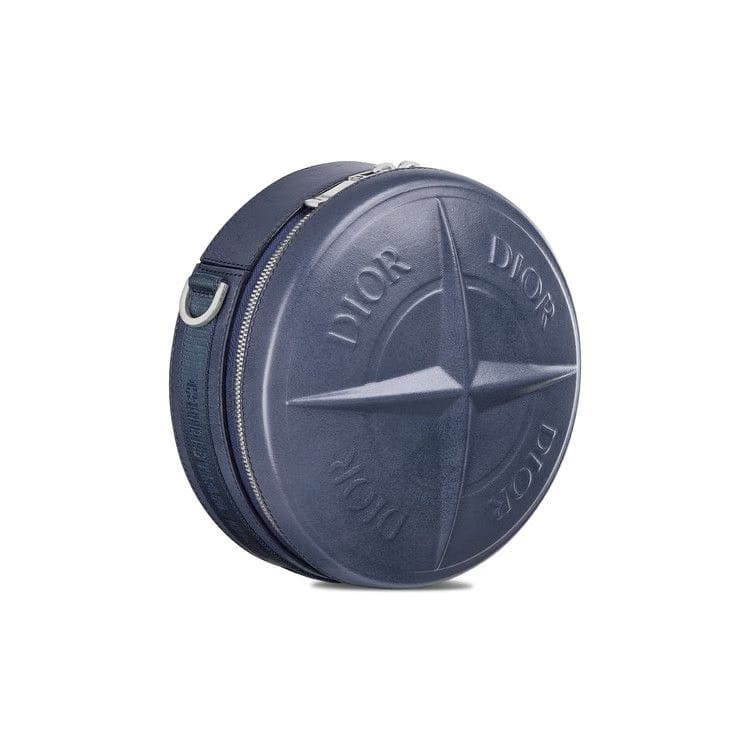 Dior x Stone Island Round Bag Blue