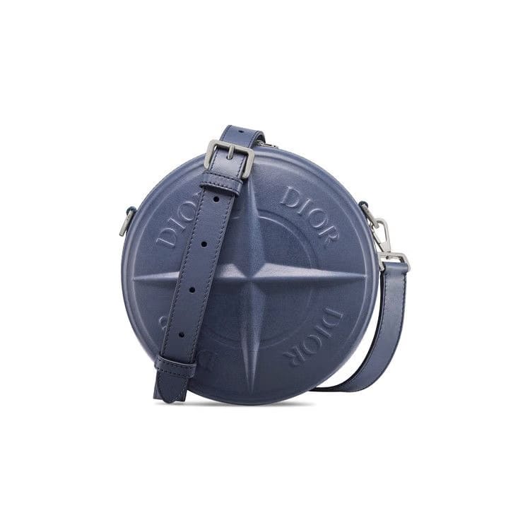 Dior x Stone Island Round Bag Blue
