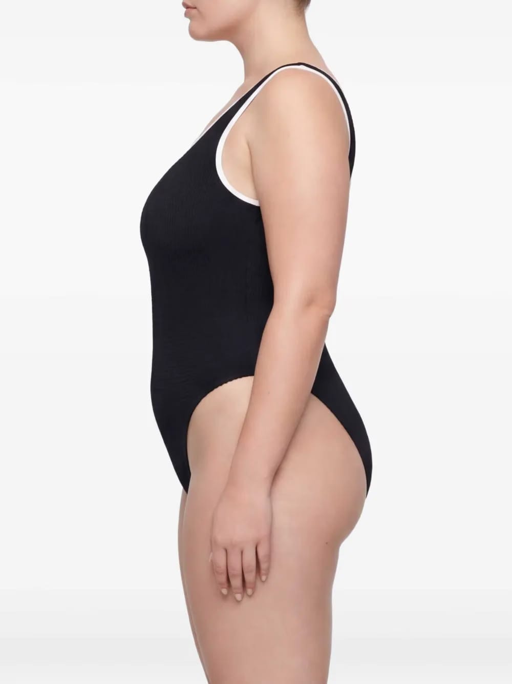 Faye contrast-trim swimsuit