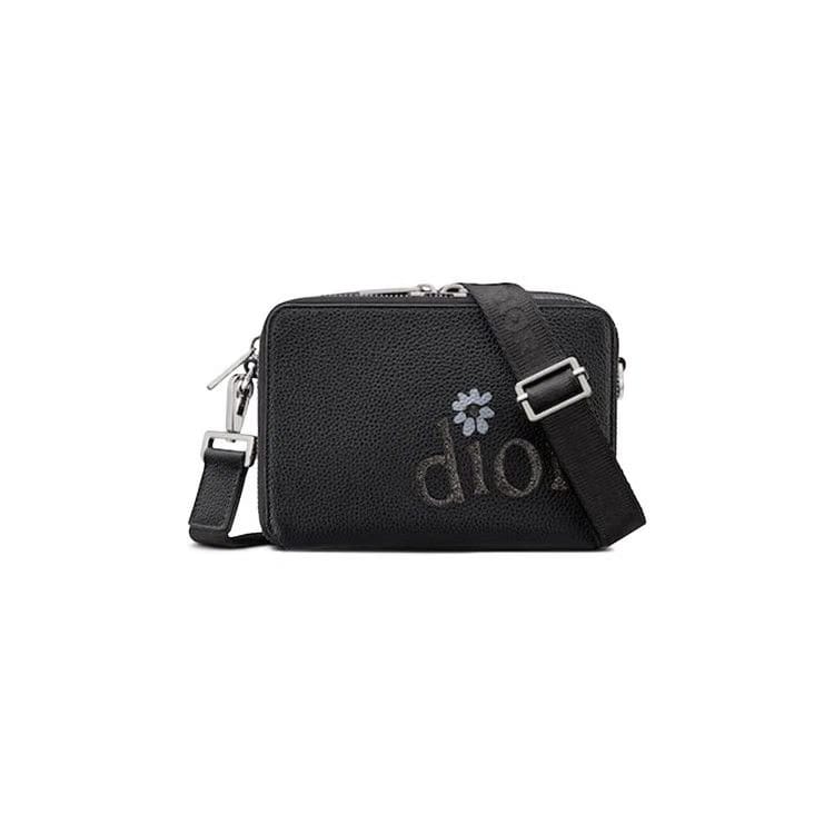Dior x ERL Pouch With Strap Black