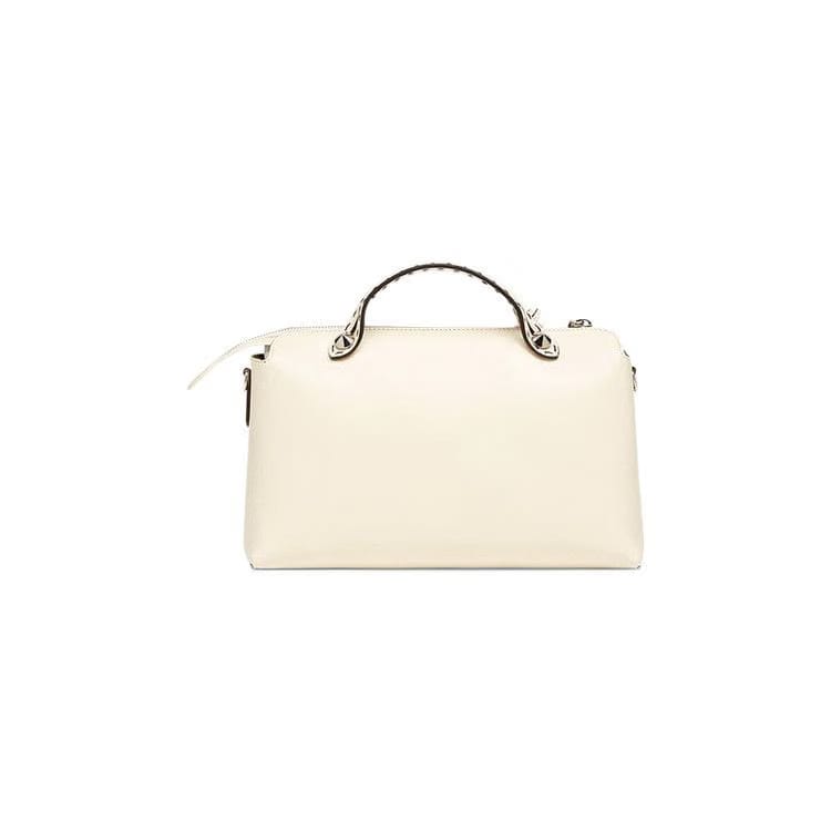Fendi By The Way Medium Leather Shoulder Bag Bianco Ice/Palladio
