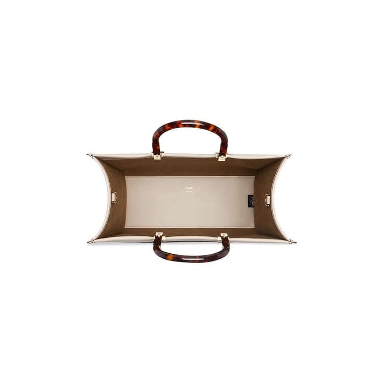 Fendi Sunshine Medium Tote Bag Poudre/Oro