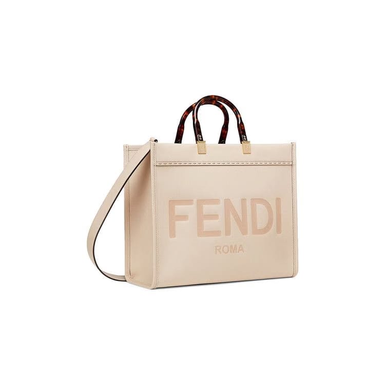Fendi Sunshine Medium Tote Bag Poudre/Oro