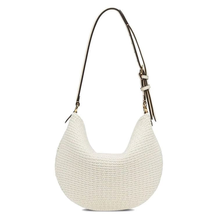 Fendi Croissant Crochet Bag White