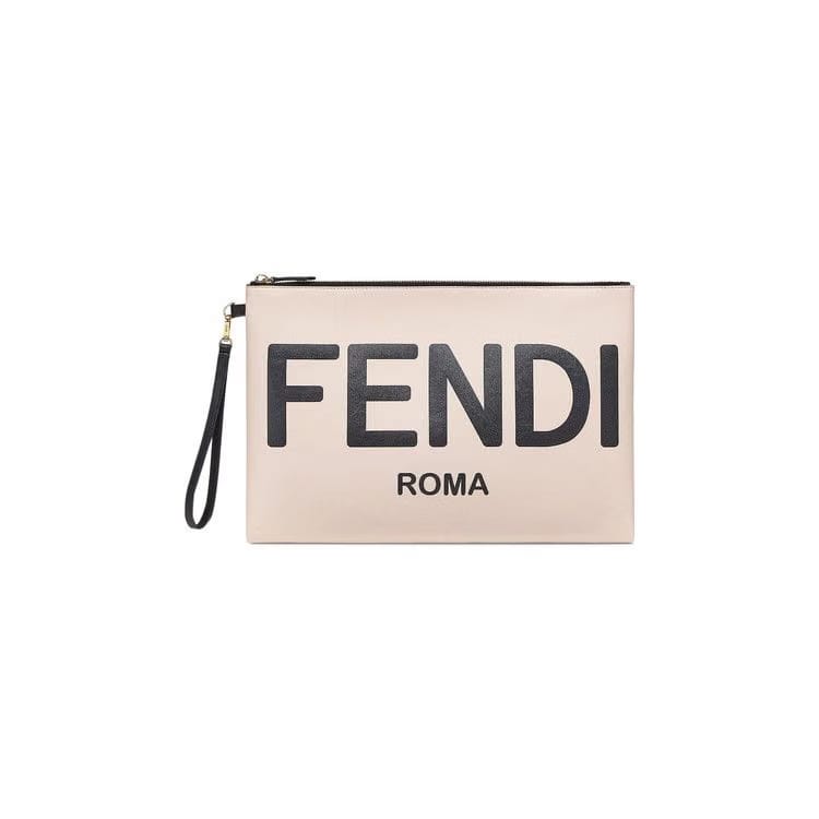Fendi Flat Pouch Large Rosa Quarzo