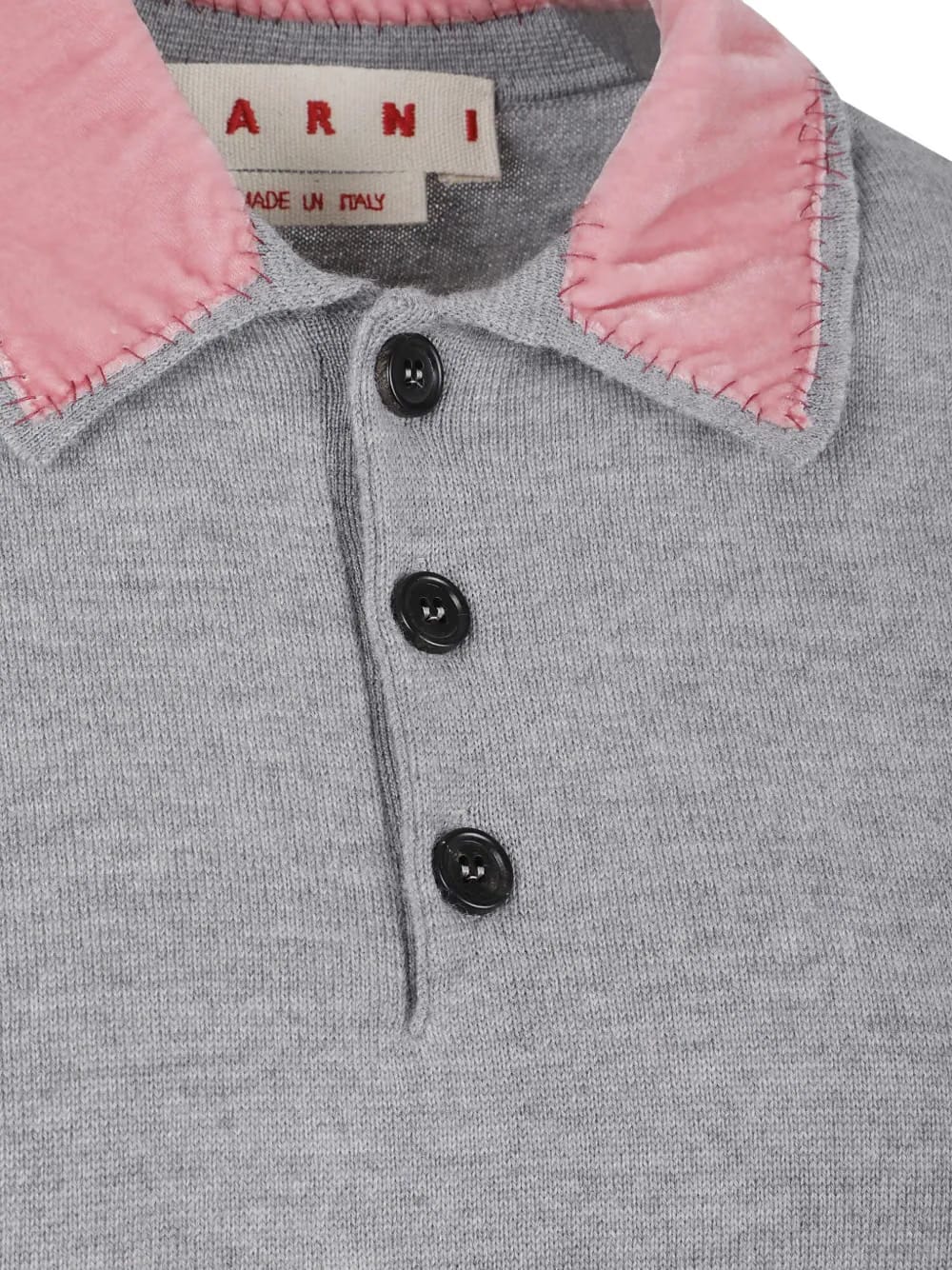 velvet collar polo