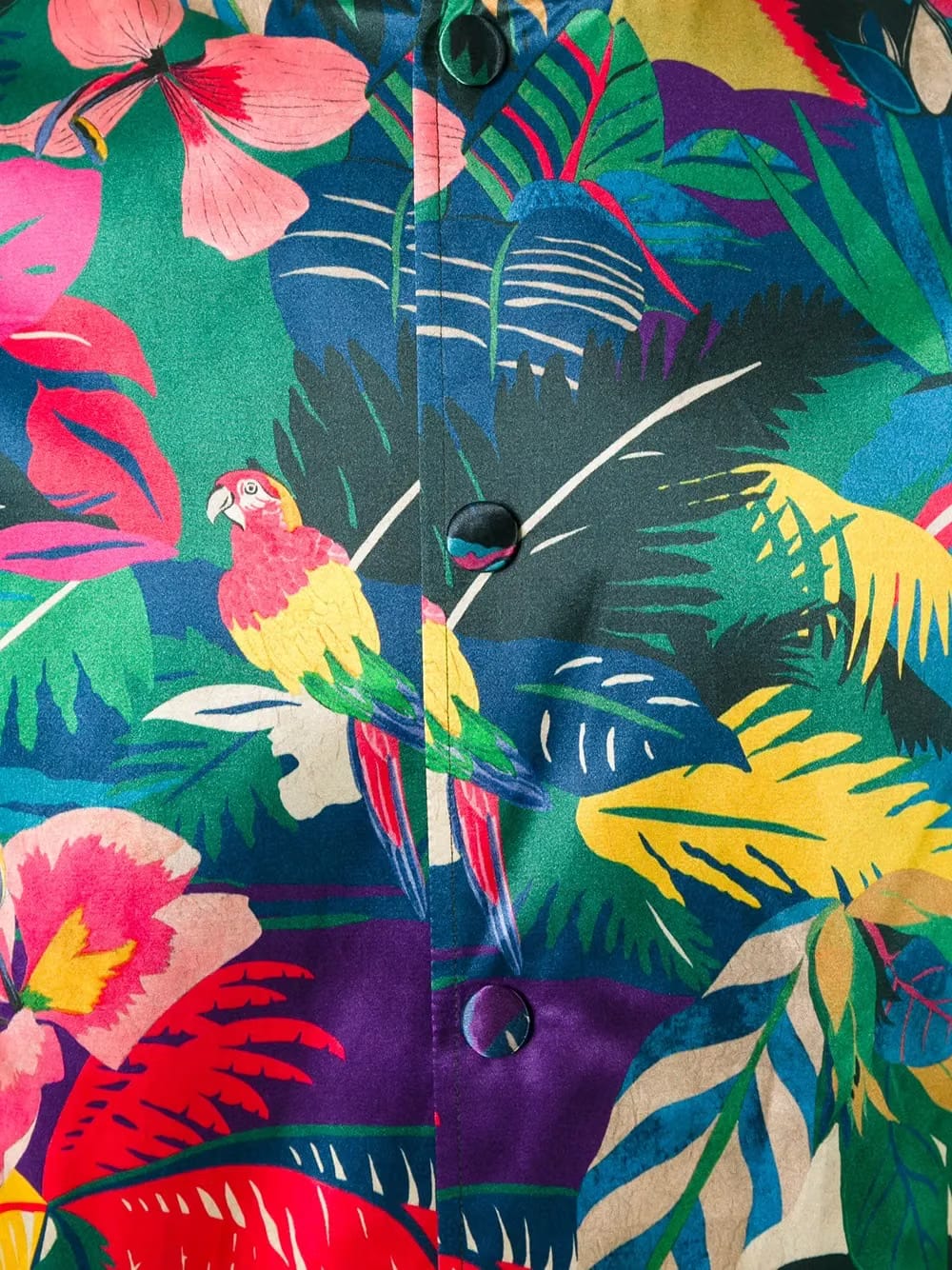 tropical print bomber jacket