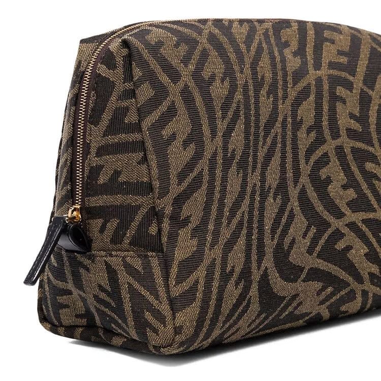 Fendi x Sarah Coleman FF Vertigo Trapeze Beauty Bag Brown