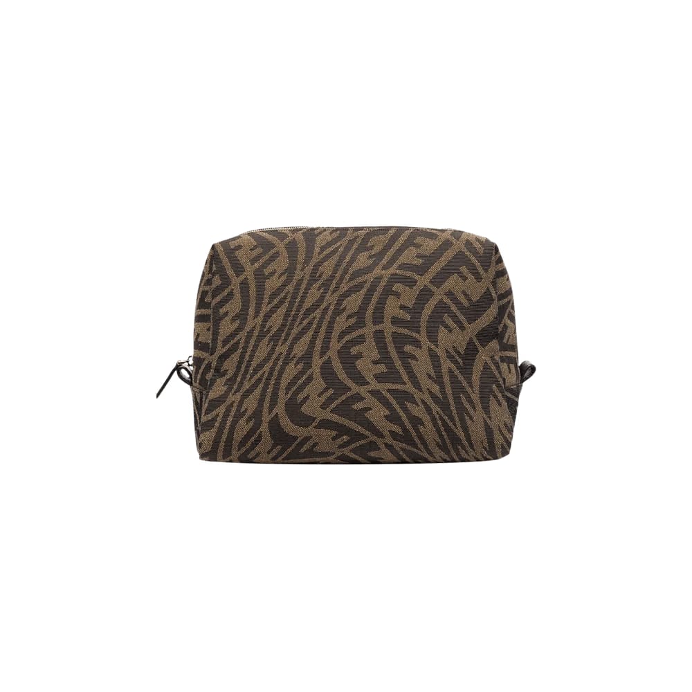 Fendi x Sarah Coleman FF Vertigo Trapeze Beauty Bag Brown