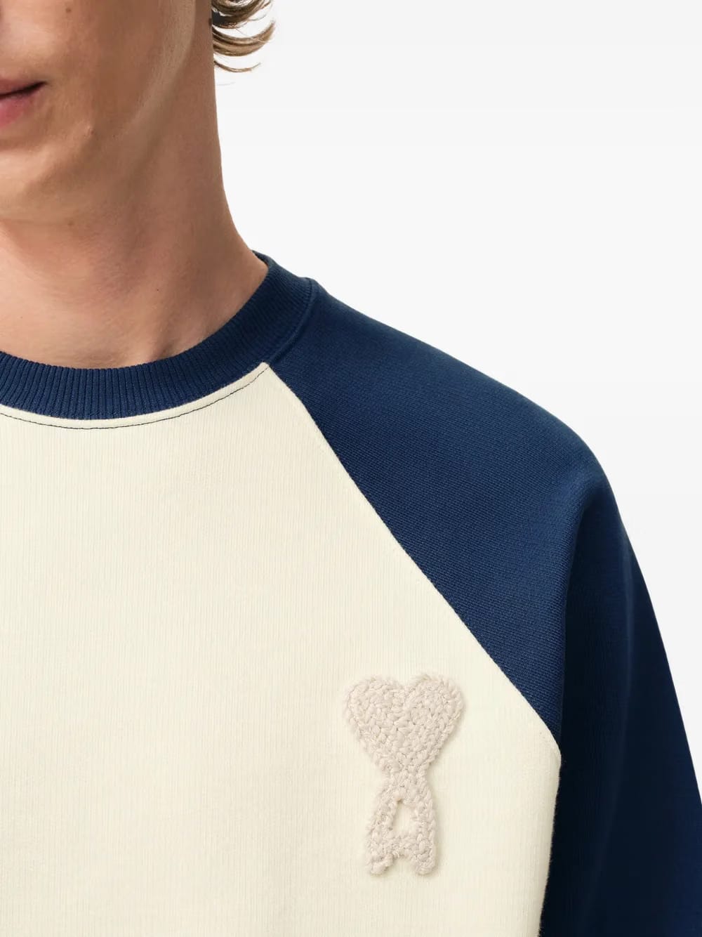 Ami De Coeur knitted-patch sweatshirt