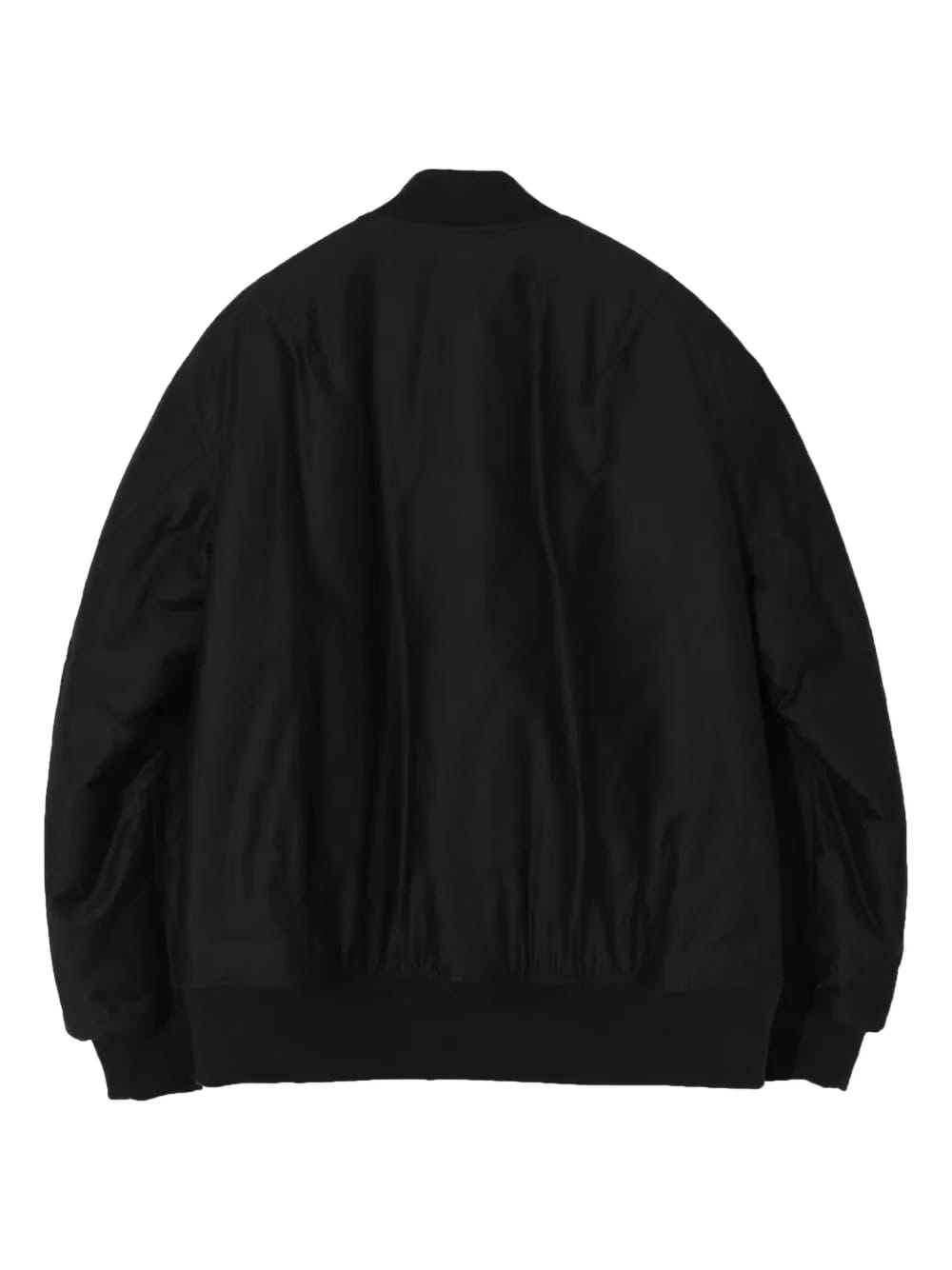 embroidered-patch quilted bomber jacket
