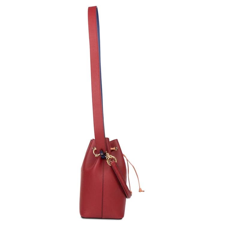 Fendi Mon Tresor Small Bucket Bag Red