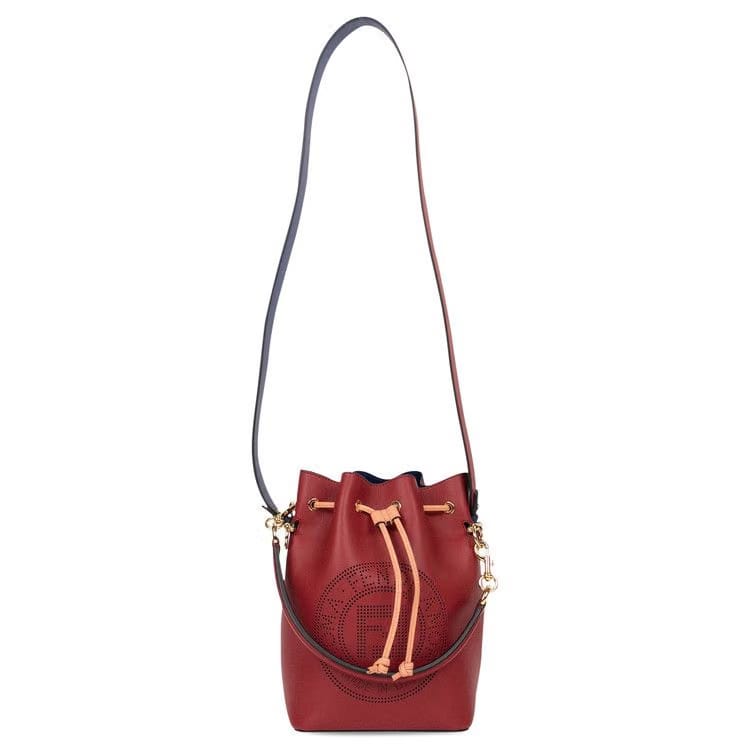 Fendi Mon Tresor Small Bucket Bag Red