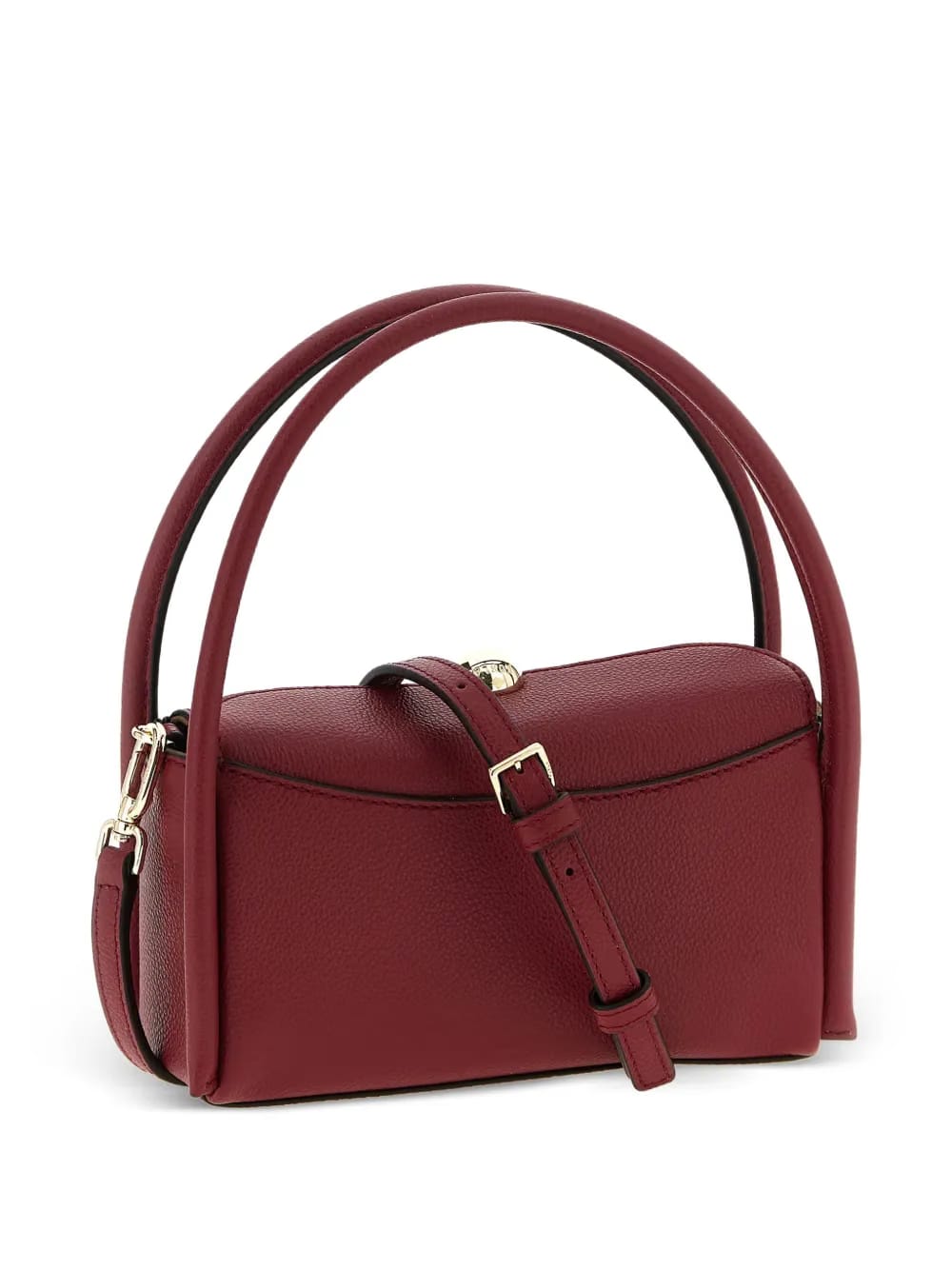 Nicole grained-effect mini handbag