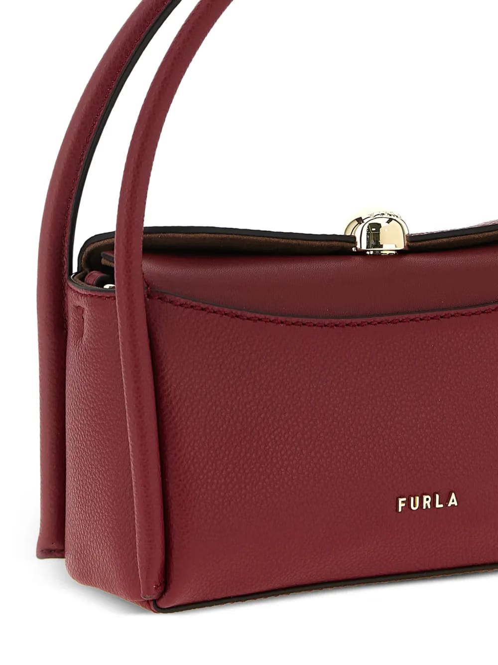 Nicole grained-effect mini handbag