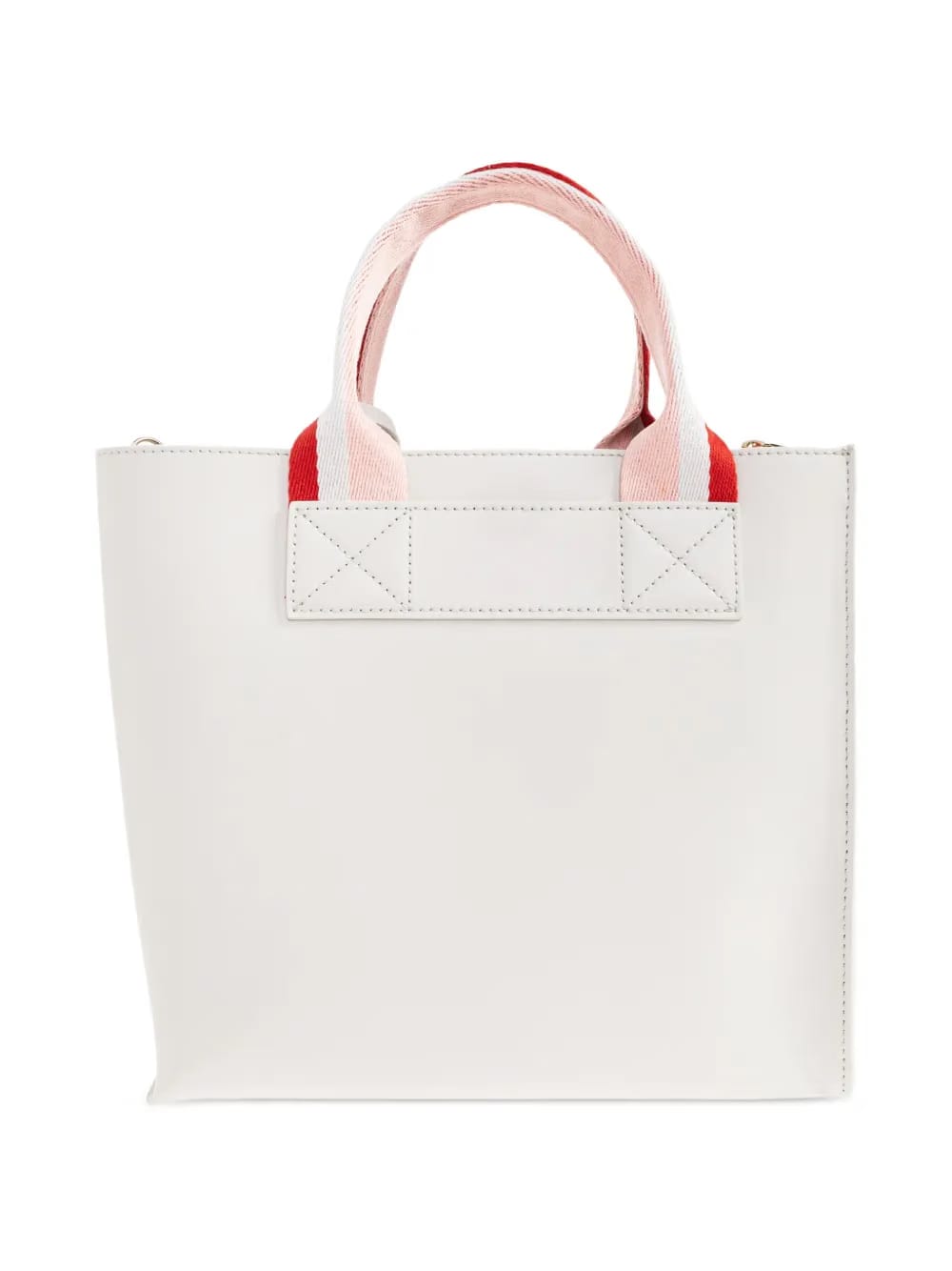 striped handle tote bag