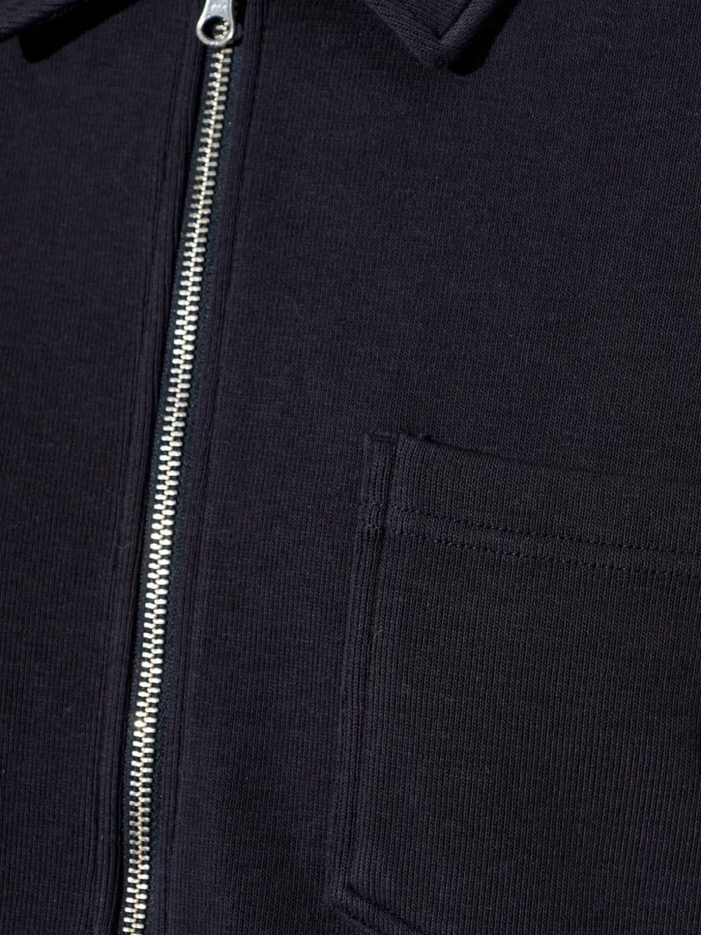 Sahannes zip-fastening chest-pocket sweatshirt