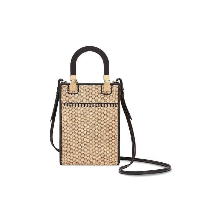 Fendi Mini Sunshine Bag Natural/Nero