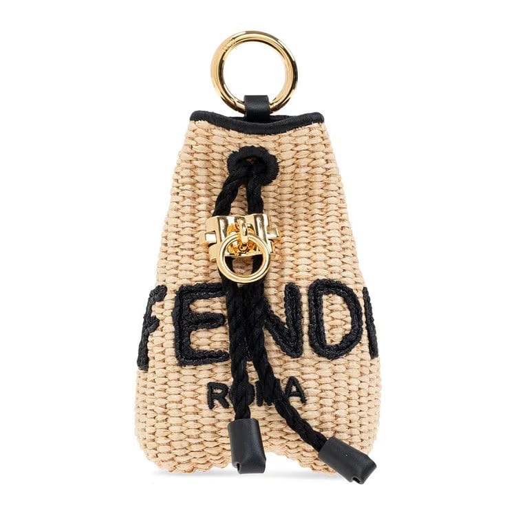 Fendi Charm Micro Bag Beige