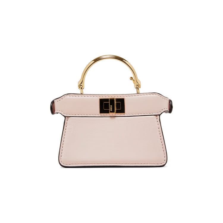 Fendi Peekaboo Leather Handbag Pink