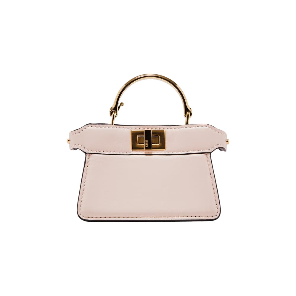 Fendi Peekaboo Leather Handbag Pink