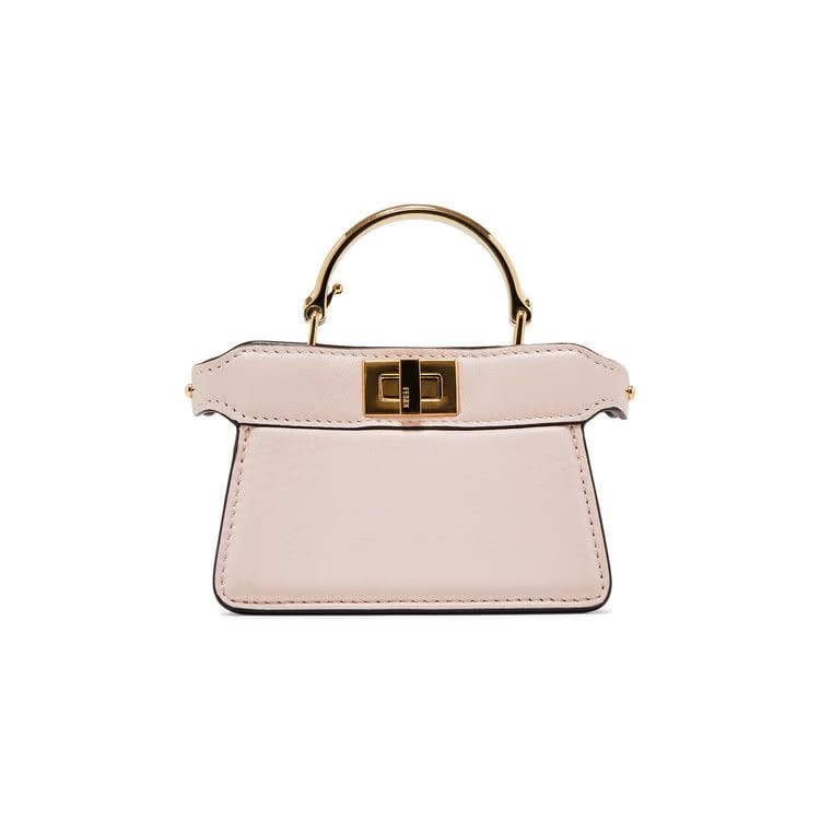 Fendi Peekaboo Leather Handbag Pink