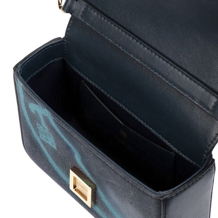 Givenchy x Chito 4G Small Bag In Printed Graffiti Effect With Chain Steel Blue