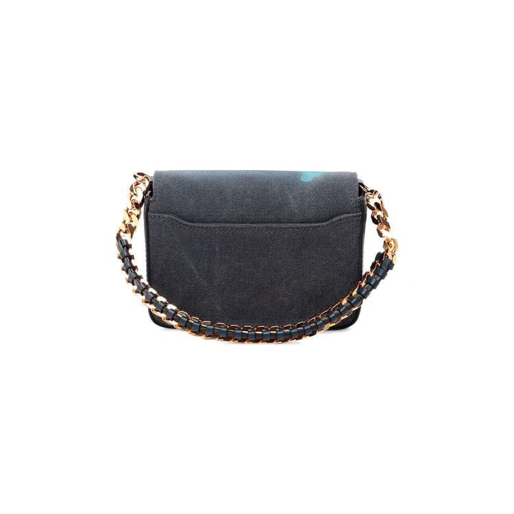 Givenchy x Chito 4G Small Bag In Printed Graffiti Effect With Chain Steel Blue