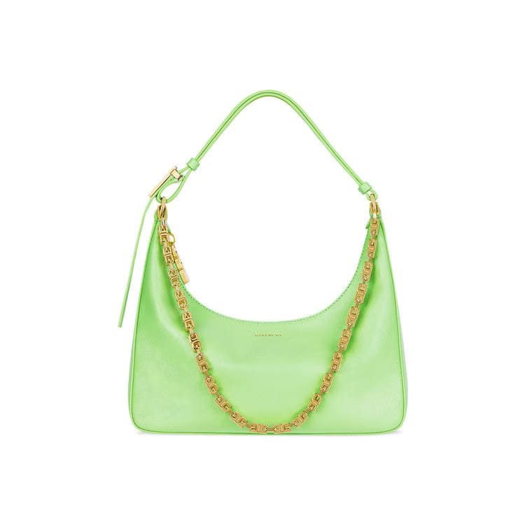 Givenchy Moon Cut Out Small Hobo Bag With Chain Mint Green