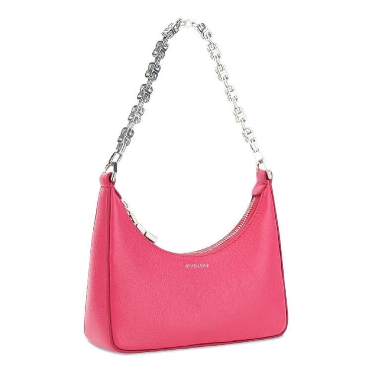 Givenchy Moon Cut Out Mini Hobo Bag Neon Pink