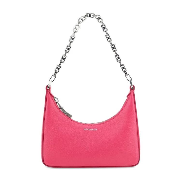 Givenchy Moon Cut Out Mini Hobo Bag Neon Pink