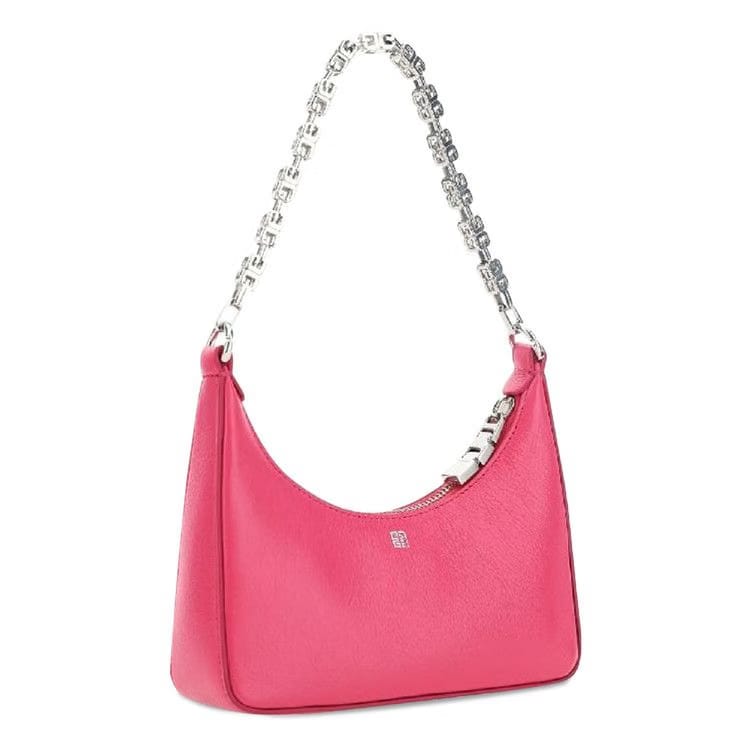 Givenchy Moon Cut Out Mini Hobo Bag Neon Pink