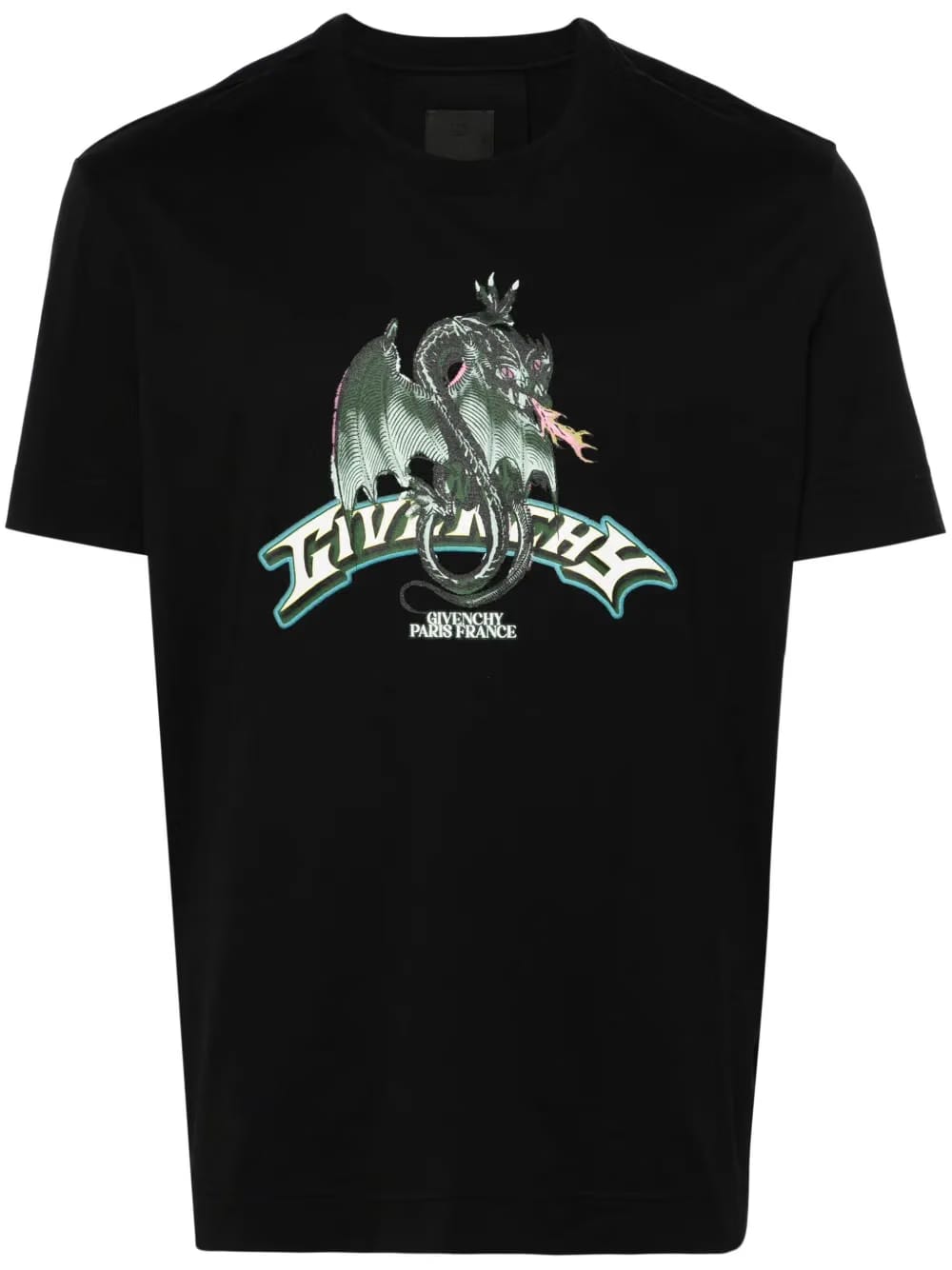 Dragon-print cotton T-Shirt