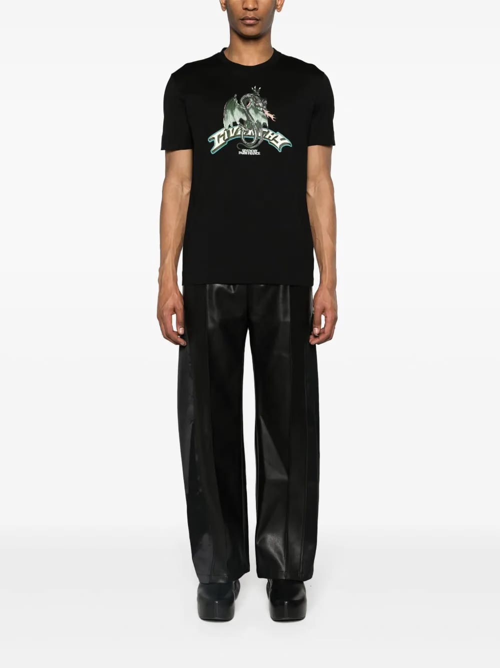 Dragon-print cotton T-Shirt