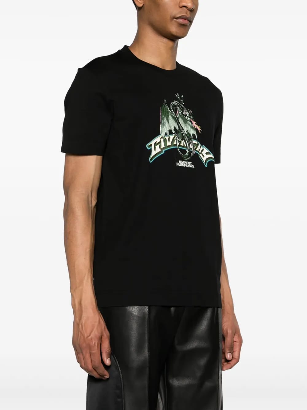 Dragon-print cotton T-Shirt