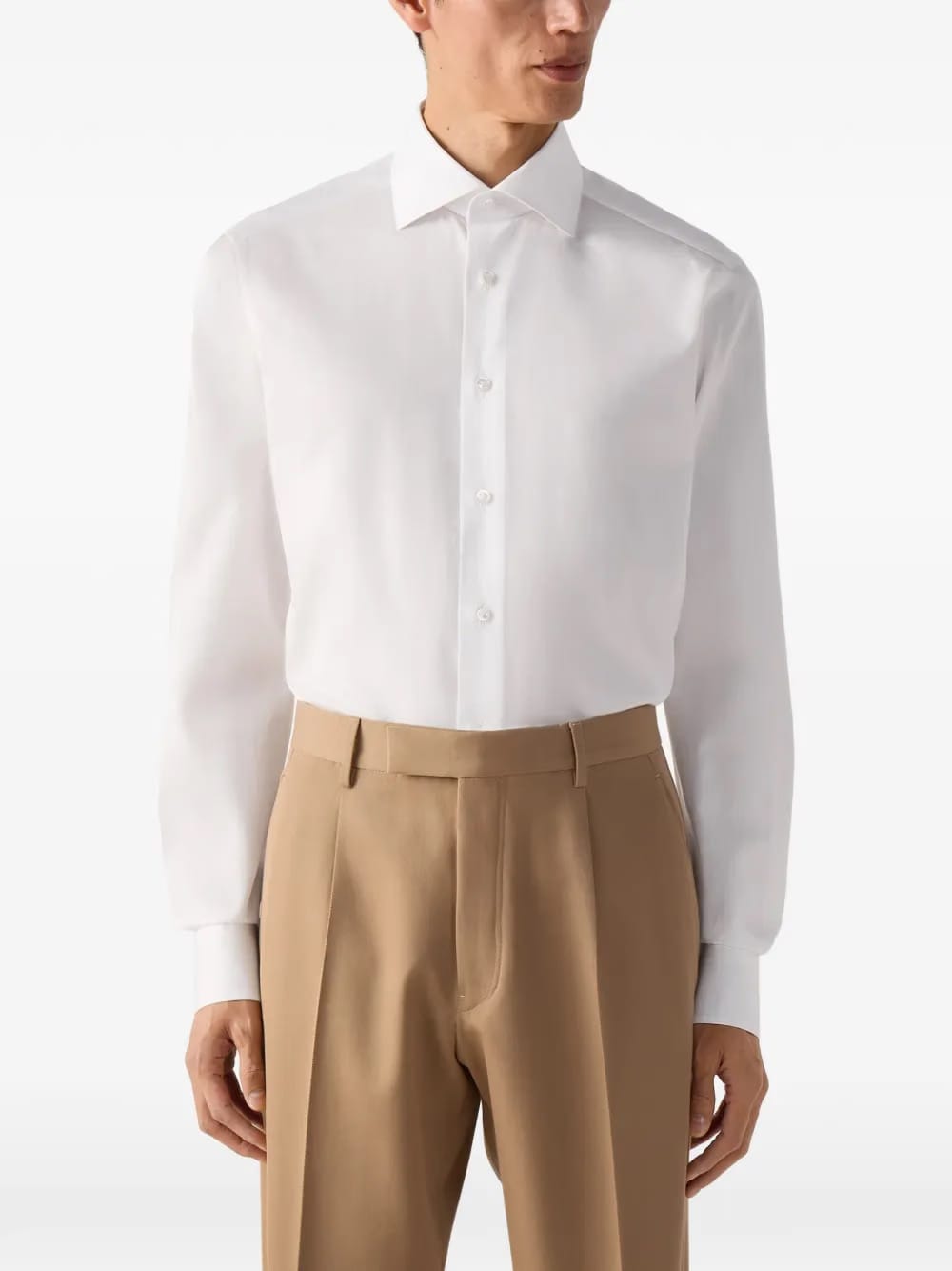 button-up cotton shirt