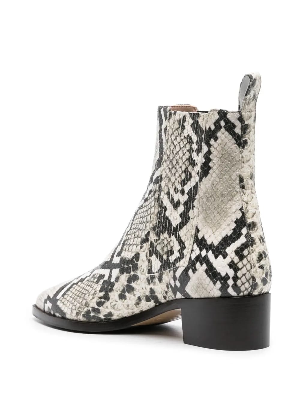 Olivia 40mm snakeskin-effect boots