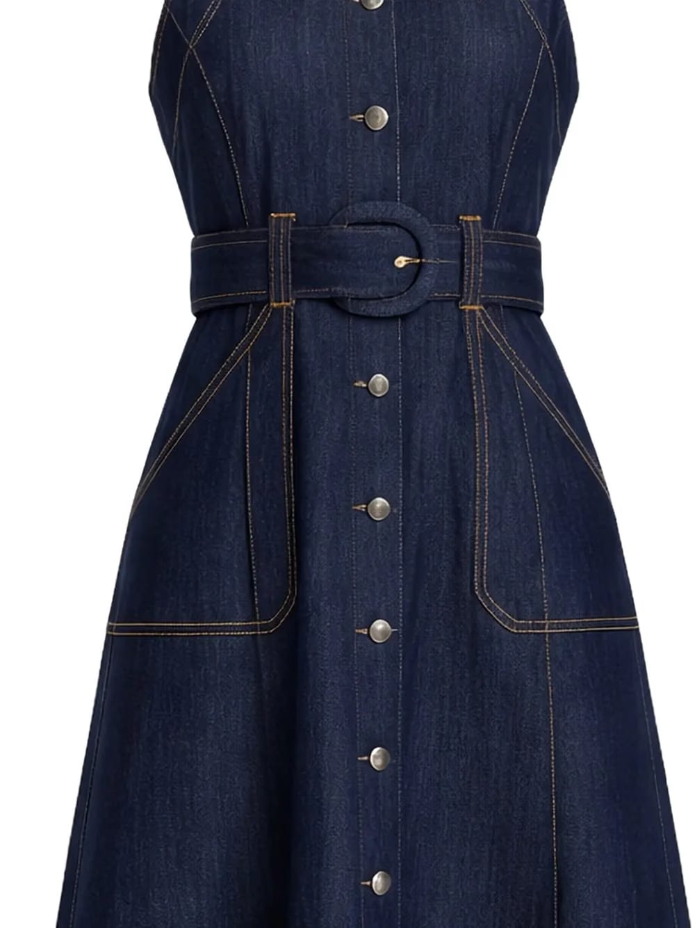 belt-detail dress