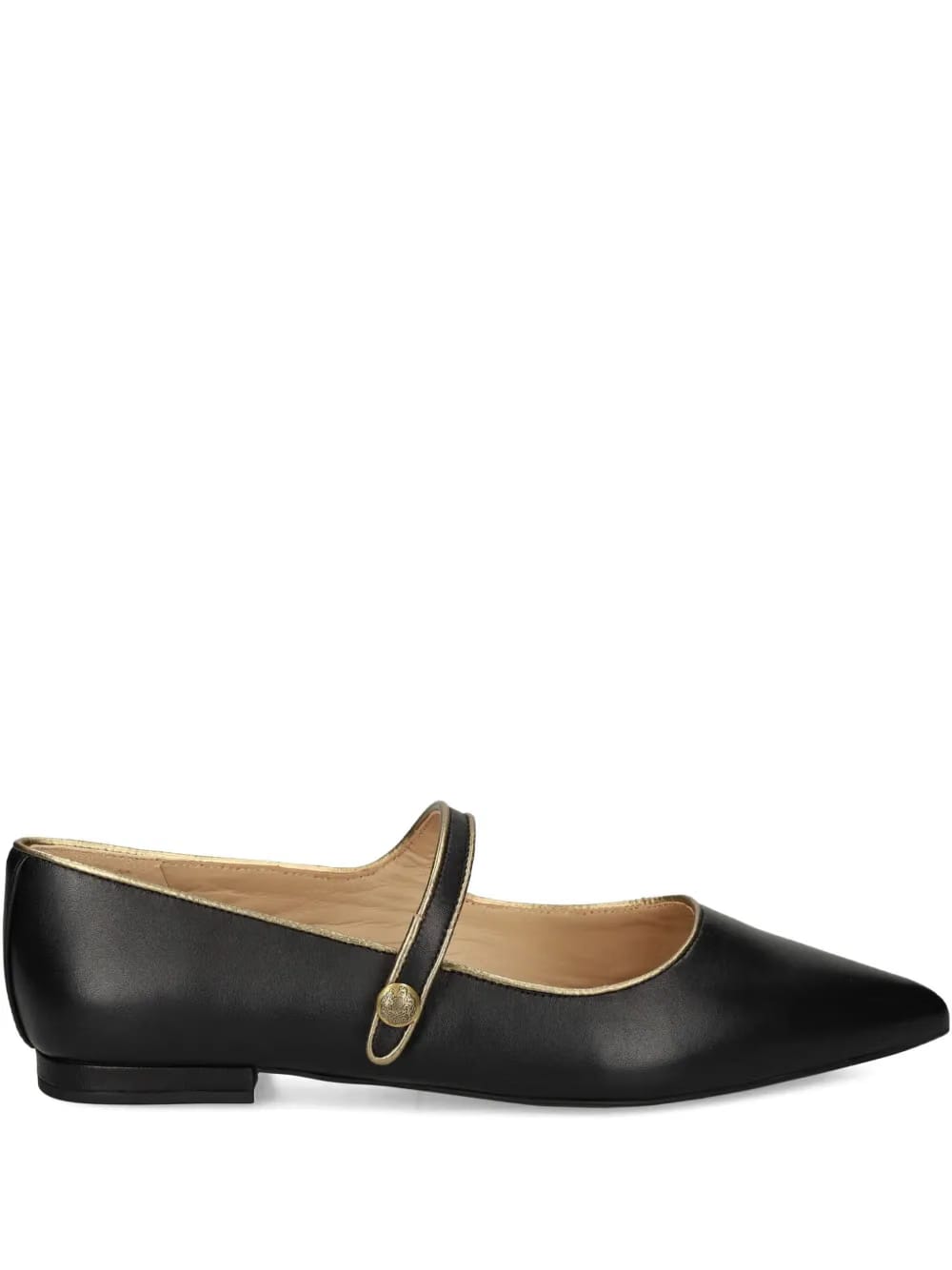 pointed-toe Mary Jane flats