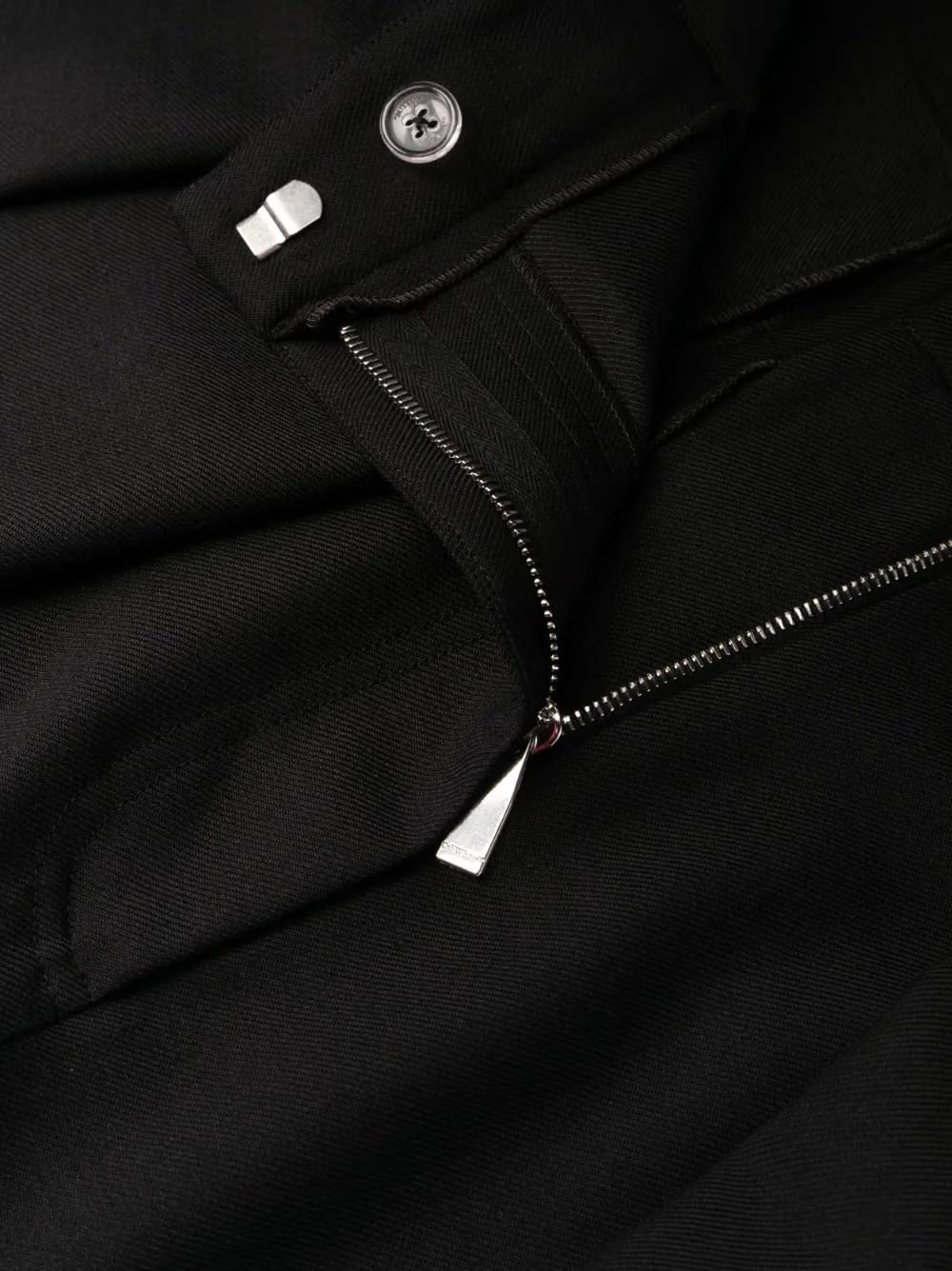 embroidered-logo tailored trousers