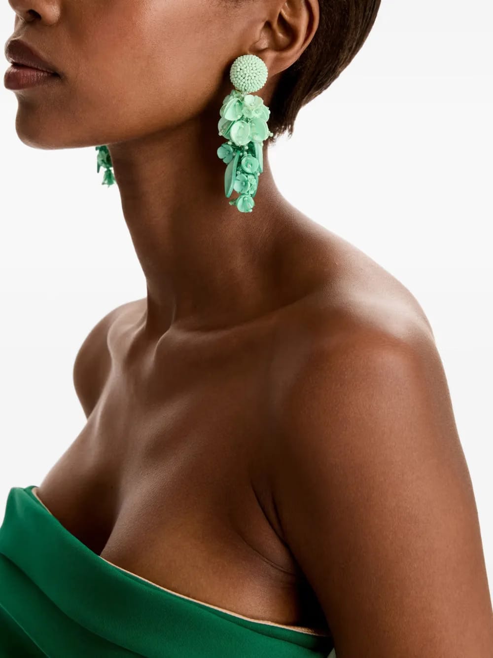 floral drop earrings