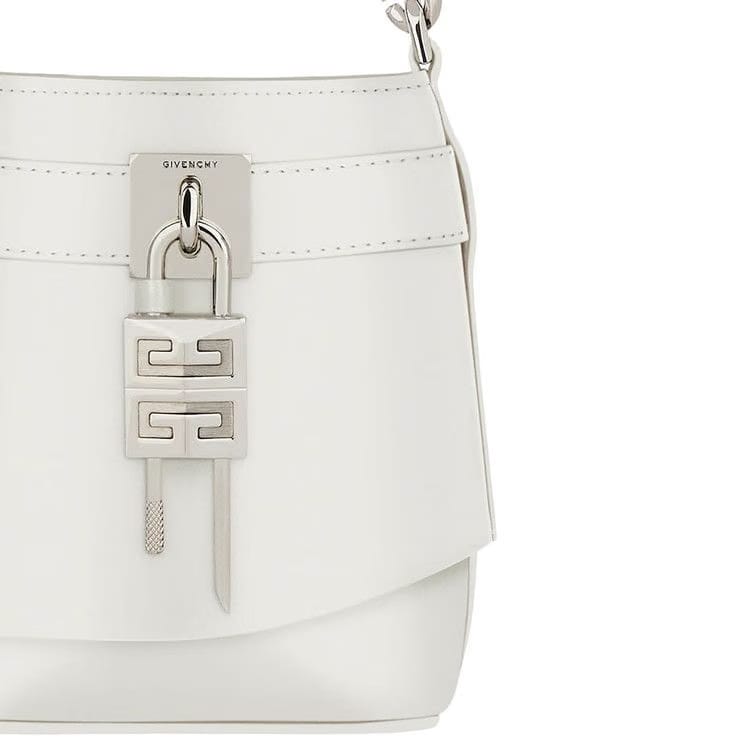 Givenchy Shark Lock Bucket Bag Ivory
