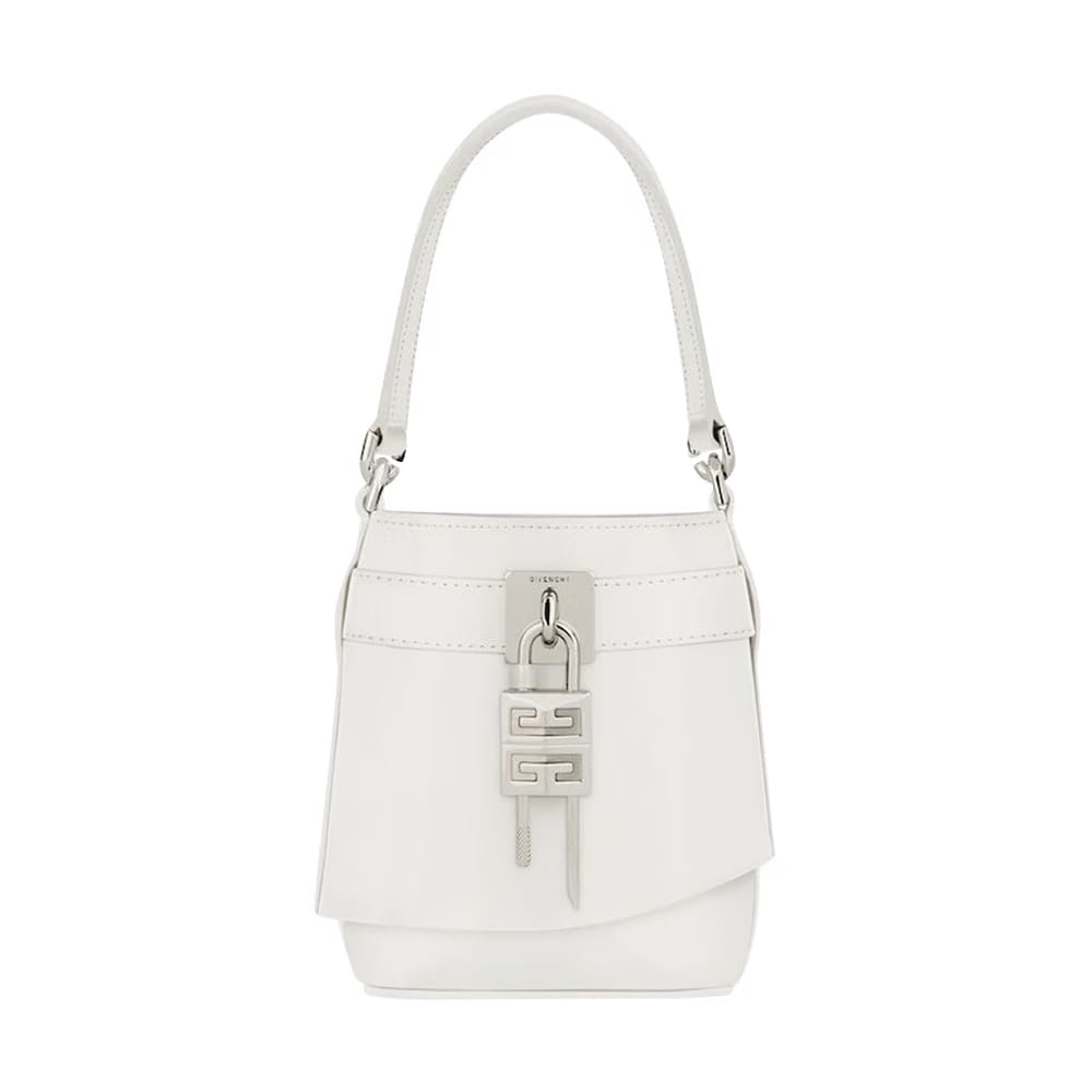 Givenchy Shark Lock Bucket Bag Ivory