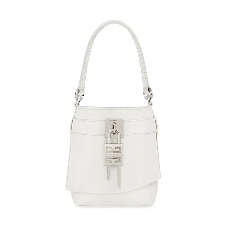 Givenchy Shark Lock Bucket Bag Ivory